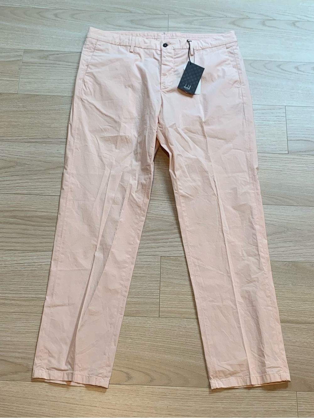 Dunhill Lightweight Straight Leg Pale Pink Chino Pants NWT Size 54R IT